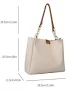 AESTHETIC Women's Elegant PU Leather Shoulder Handbag - Image 3