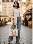 AESTHETIC Women's Elegant PU Leather Shoulder Handbag - Image 5